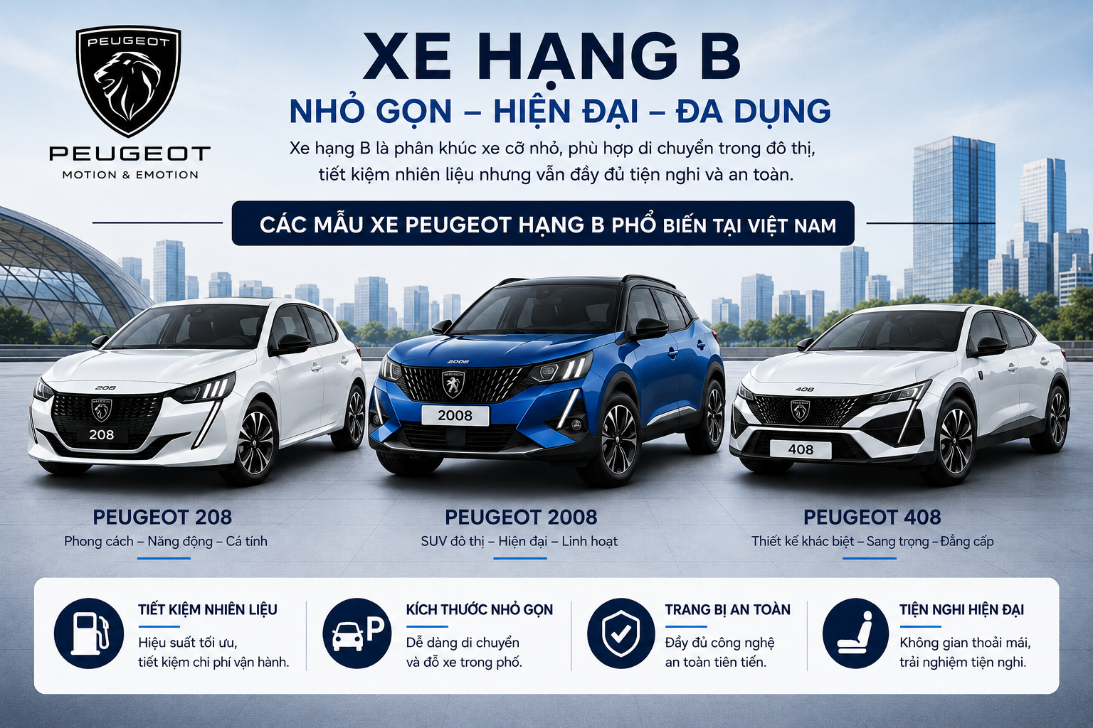 các phân khúc xe ô tô tại việt nam